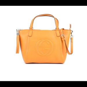 Authentic GUCCI soho top handle medium handbag